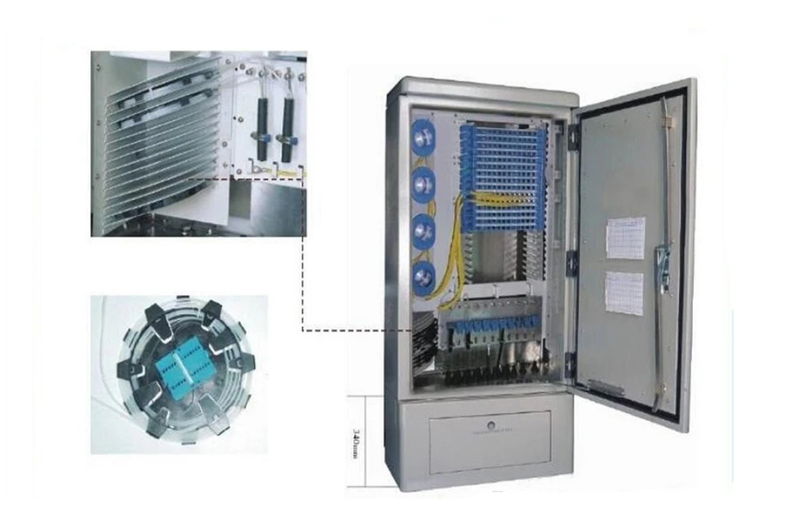 FTTH Outdoor Waterproof Fiber Optic Cable Handover Box 144 Fibers Weather-Resistant
