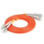 Single Core Pigtail 10M Fiber Optic Pigtail LC LC Carrier Grade Orange Purple