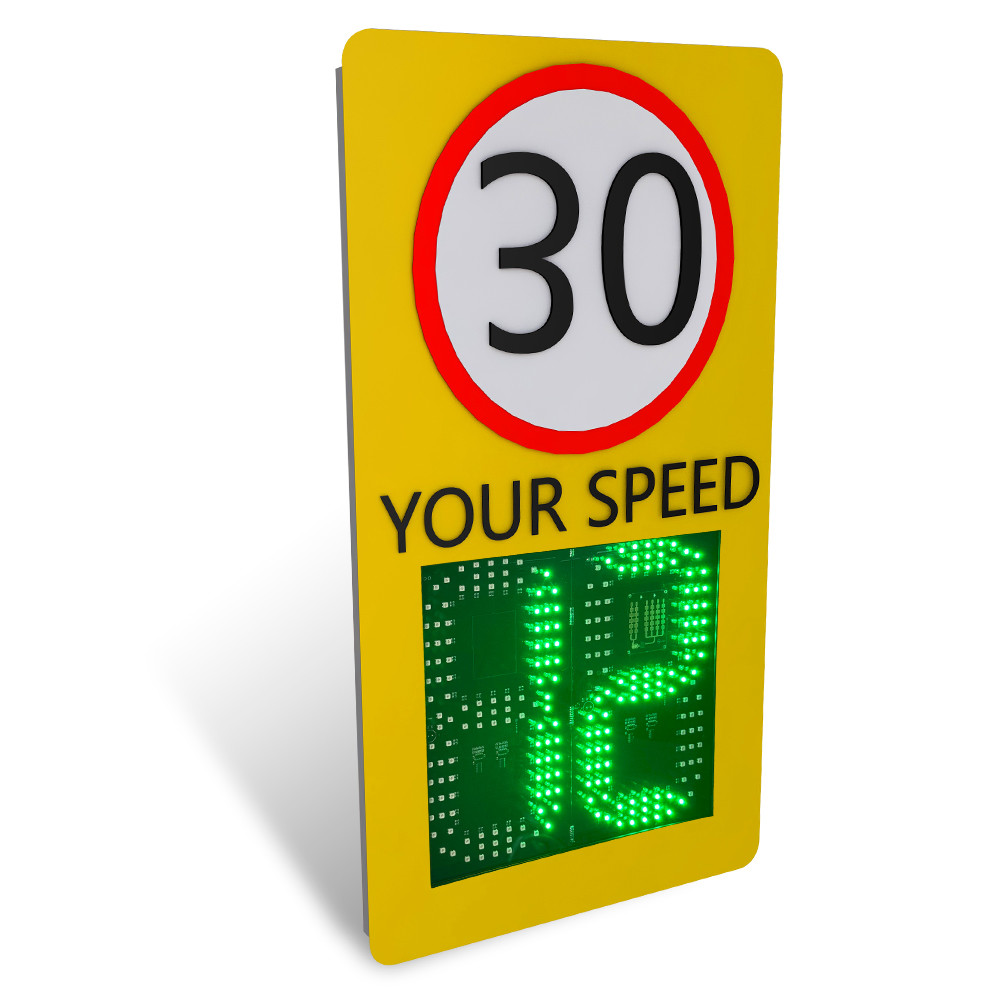Traffic Sign Reflective Highway Solar Electric Warning Speed Radar Limited