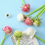 Creative Rose Shaped Gel Pen 0.5mm Needle Tube Smooth Writing Pens