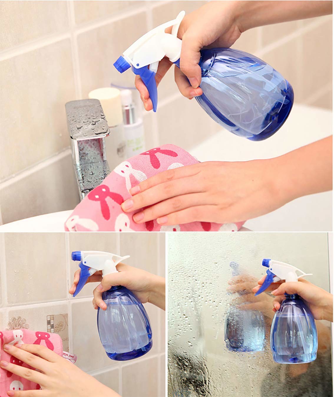 Purple Cosmetic Spray Bottles Daily Life Kitchen Cleaning Spray Bottles