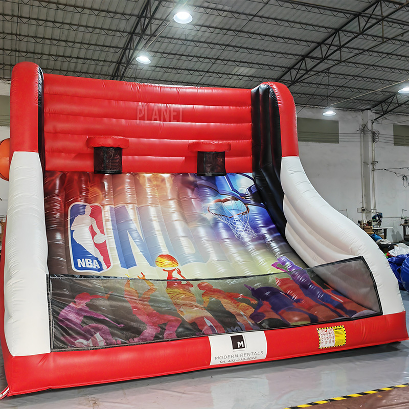 Popular Inflatable Basketball Shooting Game Carnival Basketball Bounce Machine Interactive Game