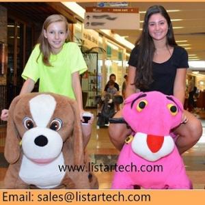Wholesale walking ride on mall stuffed animals with battery bicycle led animal from china suppliers