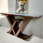 Luxury Marble Console Tables With Stainless Steel - Modern Elegance