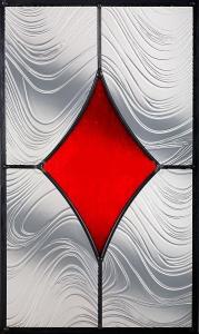 Wholesale new technology of decorative glass with patina caming for cabinet door from china suppliers
