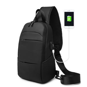 Wholesale ISO9001 Anti Theft Men Shoulder Bags With USB Charging from china suppliers