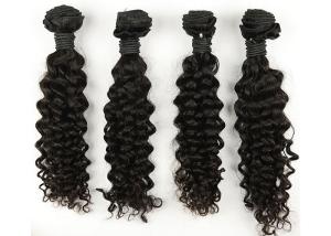 Wholesale 32 Inch AAAAA Virgin Malaysian Curly Hair Weave , Long Hair Extensions from china suppliers