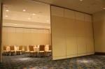 Multi Color Hotel Movable Partition Walls Aluminium Frame Leather Surface