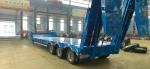 Customization 3 Axle Low Bed Loader 50 60 80 Ton Gooseneck Lowboy Semi Truck