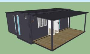 Wholesale Durable 40ft Container House , Prefabricated Cabin Homes For Camp / Farmhouse from china suppliers