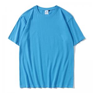 China Anti Pilling Fabric 160gsm Plain Soft Cotton T Shirts Leisure Style Knitted on sale