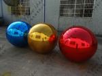 Inflatable Helium Advertising Balloon , Pvc Red Mirror Balloon