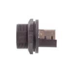 RJ45 IP67 Waterproof Electrical Cable Connector 180 And 90 Degree Black Board
