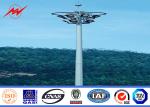 45m Powder Coating High Mast Sports Light Poles Approved 400w - 5000w Power