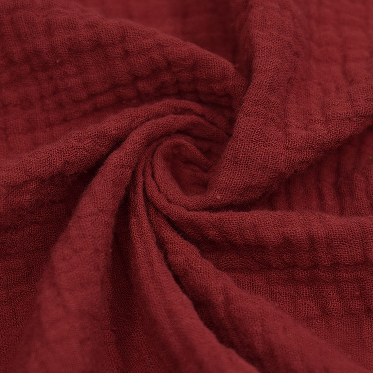 156X120 Crepe Gauze Fabric 40SX40S Organic Gauze Blanket No Flurescent Agant