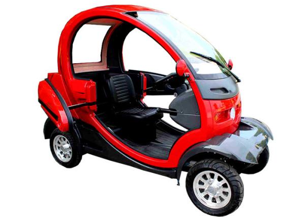 Lead - Acid Battery 50km Lightweight Electric Car , Big Inner Space Mini