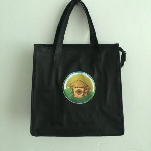 Wholesale TPCB023 Waterproof Cooler Bag Black Hot Transfer Printed Non Woven from china suppliers