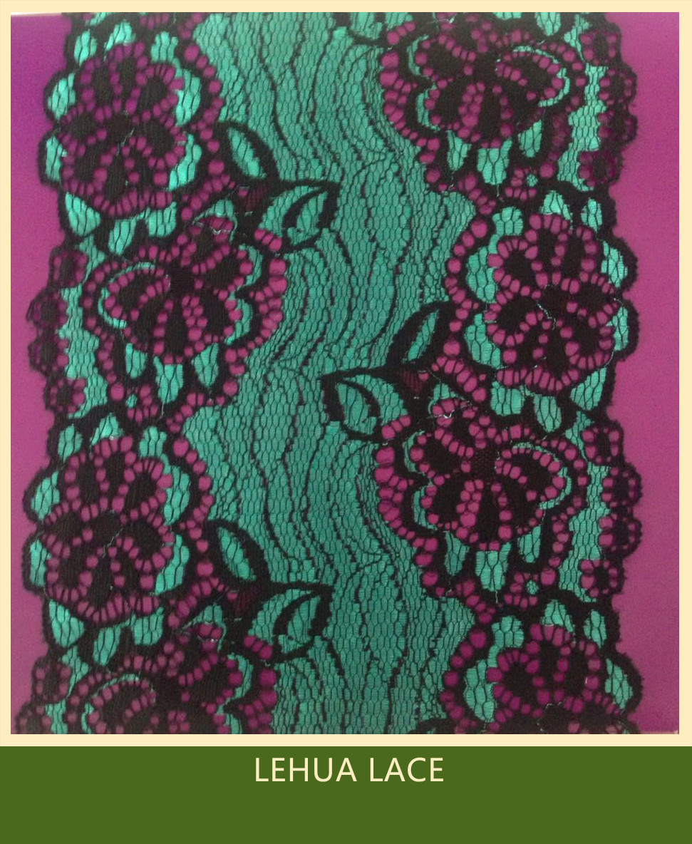 Hot Selling and nice quality Nylon Spandex Stretchy Brazil Lace from China