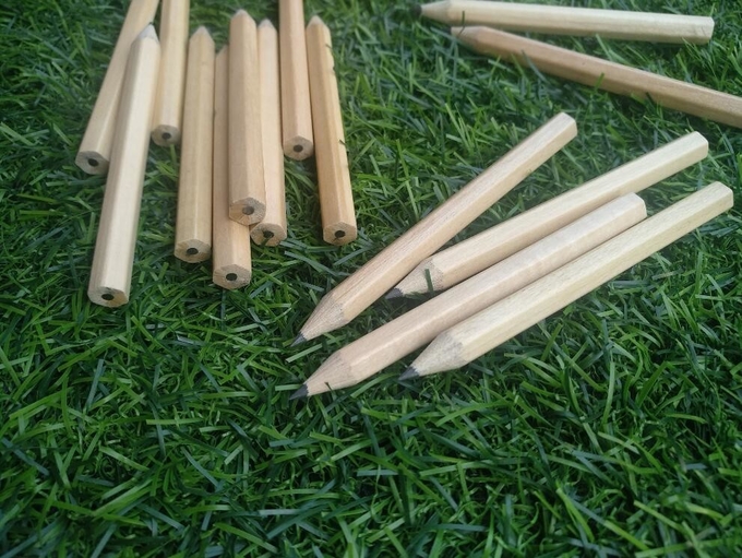 hexagon golf pencil , Hexagonal golf pencil , golf pencil , wooden pencil eraser , wood golf pencil