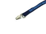 Woven Flat Id Neck Lanyard , Polyester Jacquard Neck Lanyard For Badges