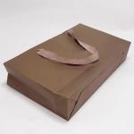 High End Kraft Paper Bag Printed Ribbon Handle Bags Carry Gift 31.5 X 6.4 X 19cm