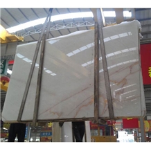Grade A White Onyx Stone big slabs translucent snow white onyx