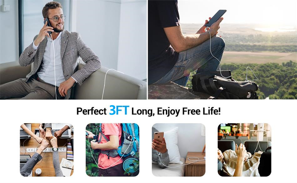 3A USB C To Lightning Cable , 3FT IPhone 12 Fast Charger Cable 20w