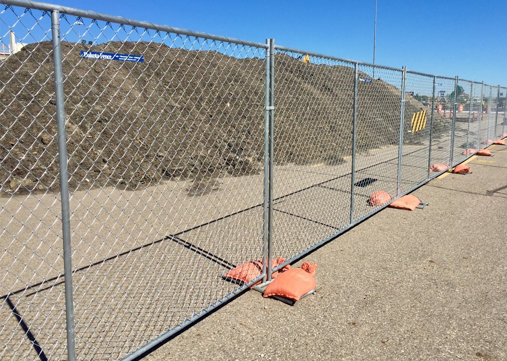Portable Chain Link 3mm Site Fencing Construction Security With Clamps