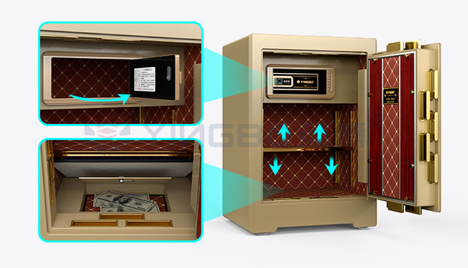 Fingerprint Lock Bank Commercial Fire Proof Safe H680mm YB/ZY-60