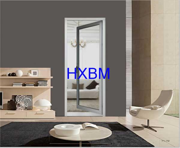 Double Glazed Aluminium Casement Doors With Wooden Finish German Hardware for