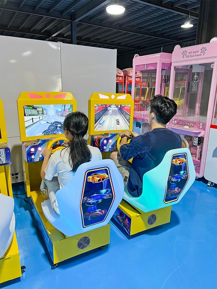 Supermarket Amusement 22" Kids Racing Game Machine With HD LCD Screen