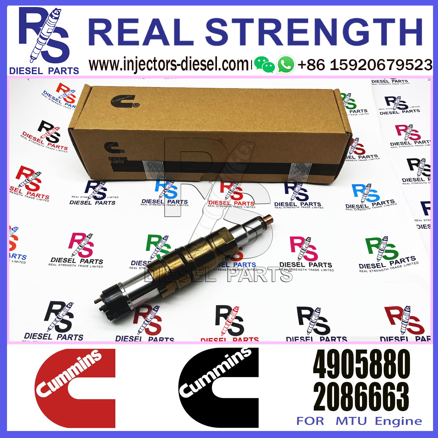 Diesel Engine Fuel Injector 4905880 2872544 2031835 2030519 For Cumm-ins
