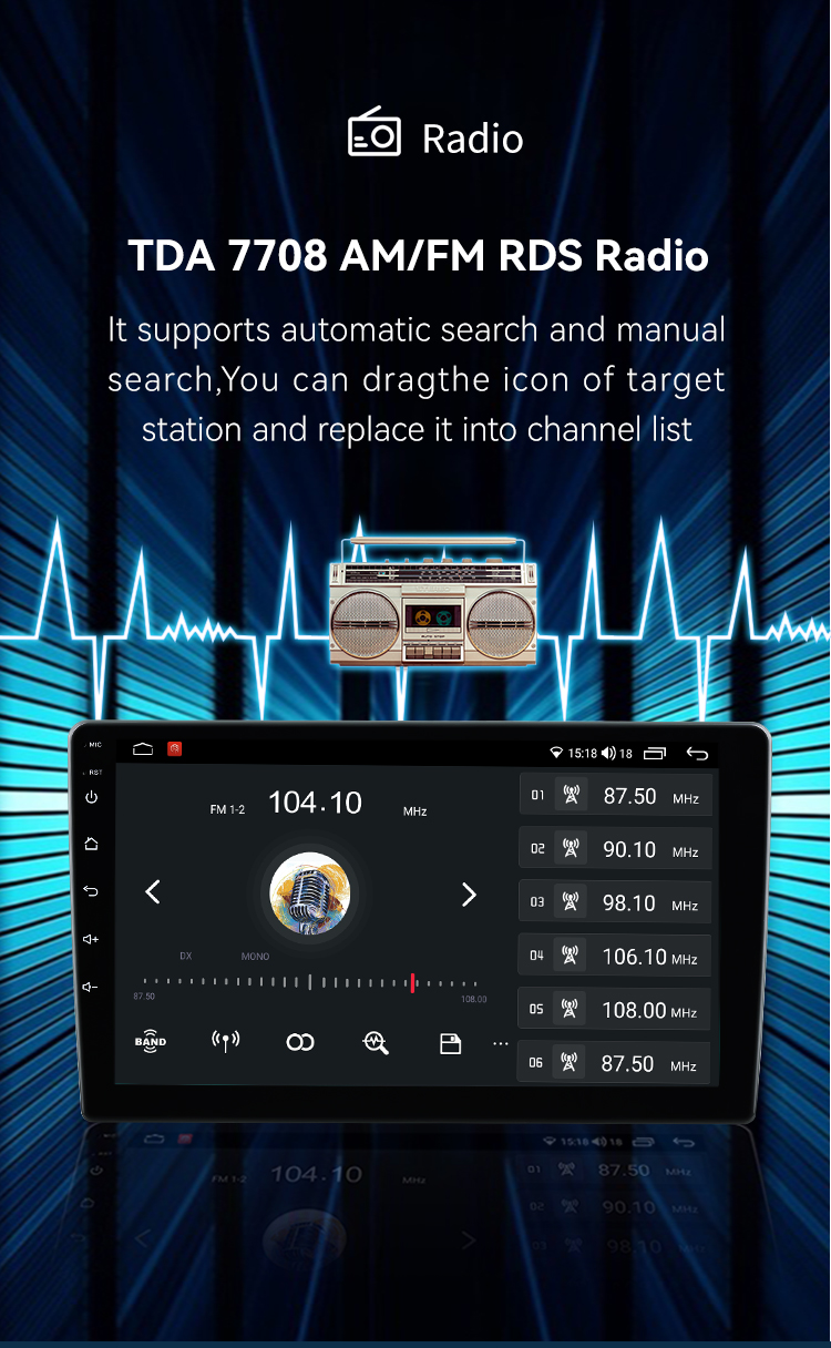 FYT7862 2 Din Octa Core Android 12.0 Car Radio 9 Inch Android GPS Navigation QLED Car Stereo Car DVD Payer Carplay