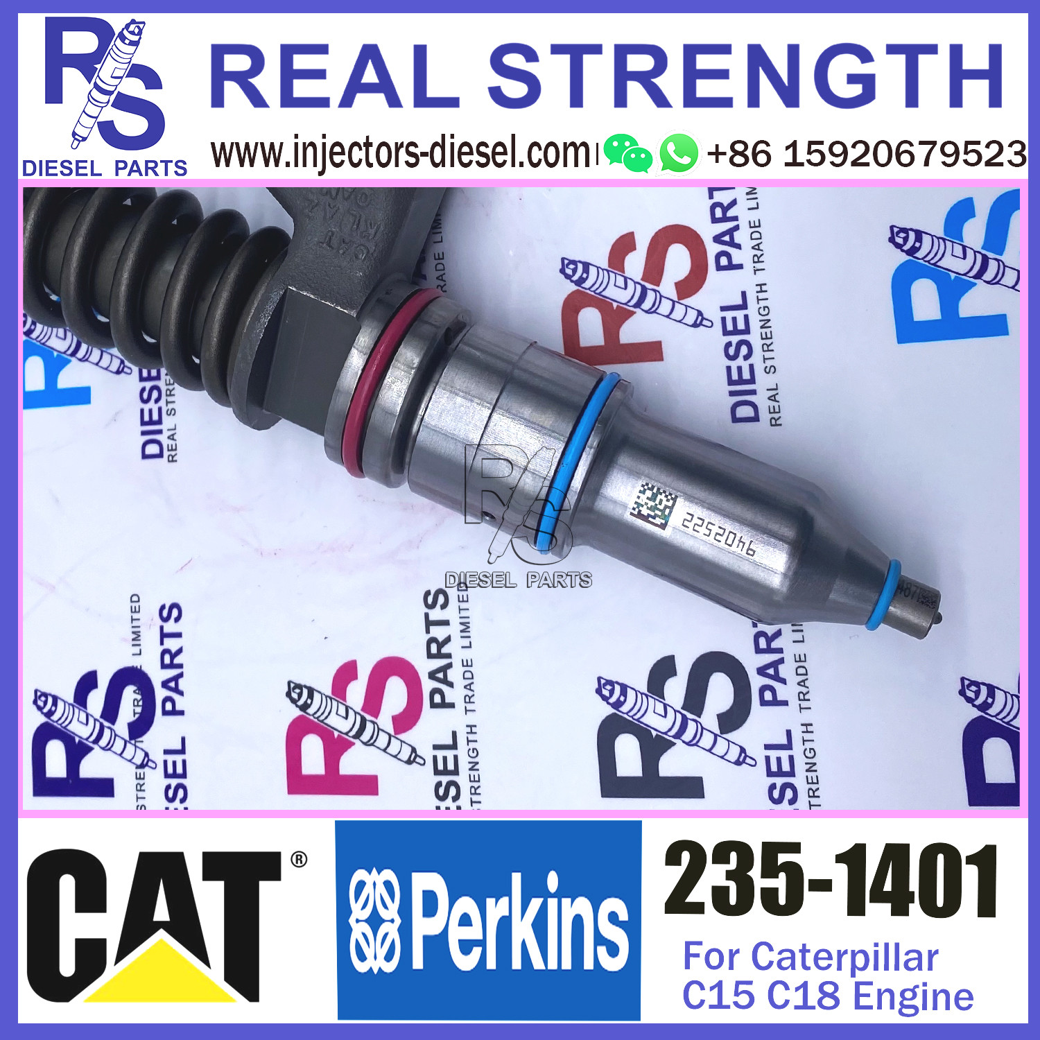 Diesel Engine Fuel Injector 239-4908 235-0617 235-1400 235-1401 249-0705 for Caterpillar C15 C18 engine