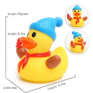 Wholesale Eco - Friendly Children Toy Collectible Rubber Ducks Christmas Ornament 7cm Height from china suppliers