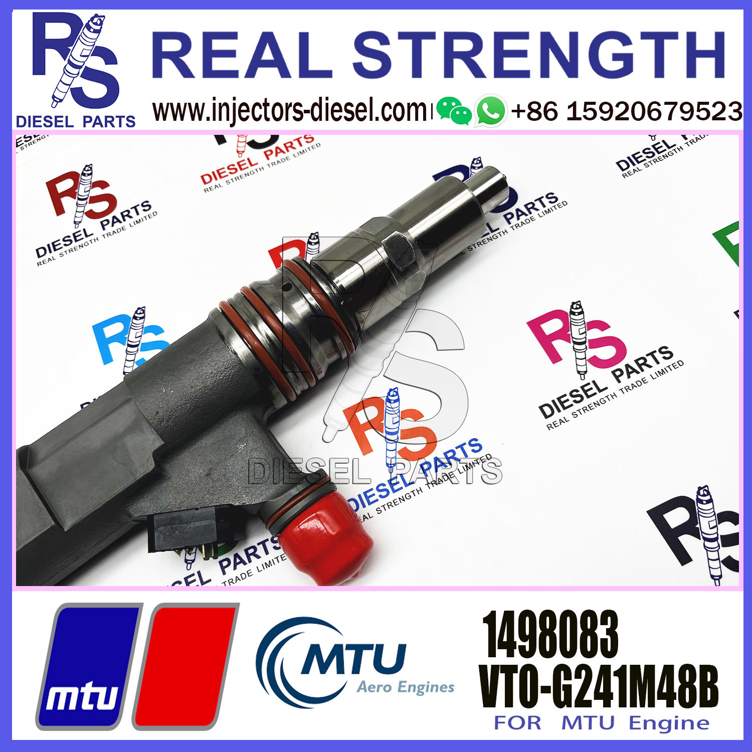 High Quality Common Fuel Injector 1498083 VTO-G265G48B X5240750003