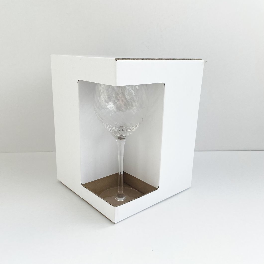 Customized Printing Brown White Kraft Paper Packaging Packing Cardboard Corrugated Display Case Gift Carton Box for Champagne Wine Bear Milk Tea Glass Mug