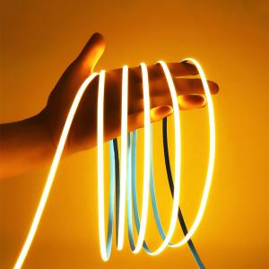 Wholesale Golden Yellow Flexible COB LED Strip Light for Hotel Cabinet Bedroom Kitchen Lighting from china suppliers