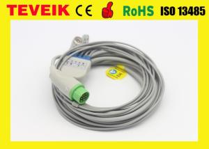 Wholesale Medical Biolight Round 12pin 5 lead ECG Cable For M9500 Patient Monitor , TPU Materials from china suppliers