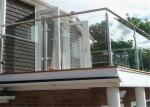 Outdoor Decking Stainless Steel Glass Railing Tempered Frosted Post Easy