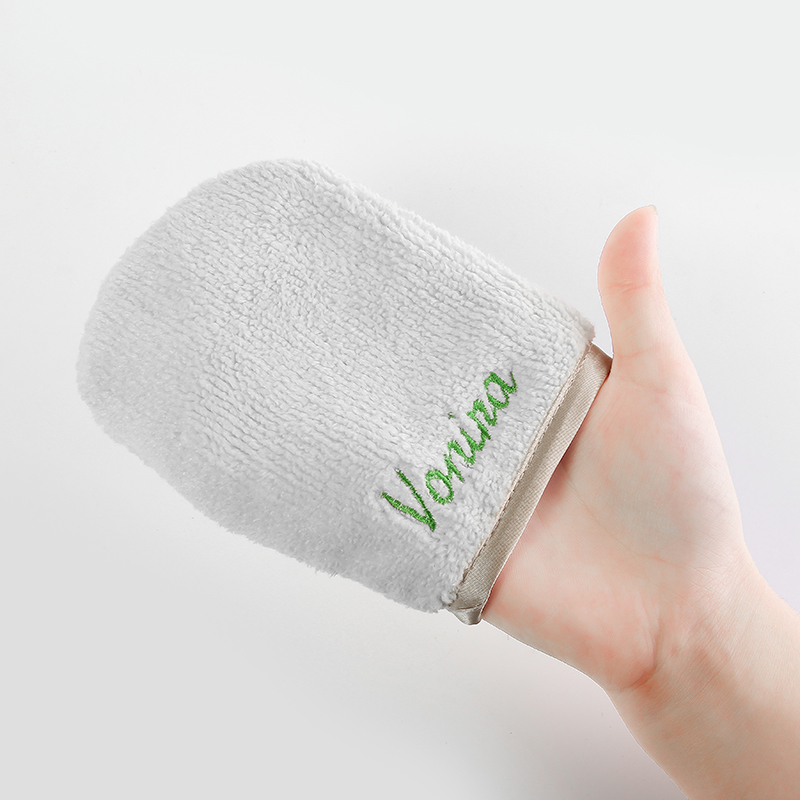 Microfiber Facial Wash Cleaning Makeup Removing Gloves Makeup Remover Private Label