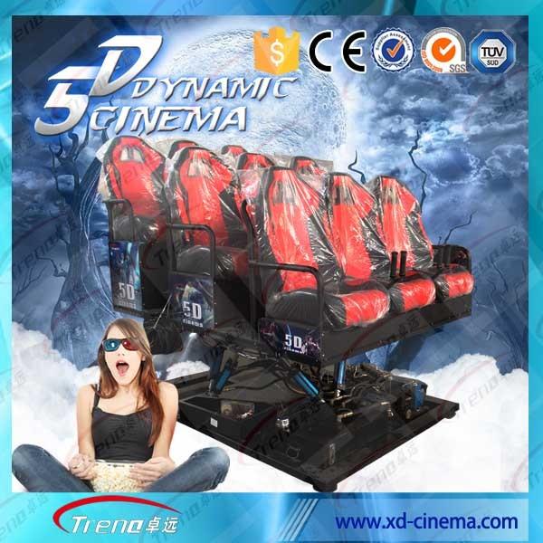 2250 Watt 220 Volt 5D Cinema Equipment , 5D Motion Ride With Surround Sound For