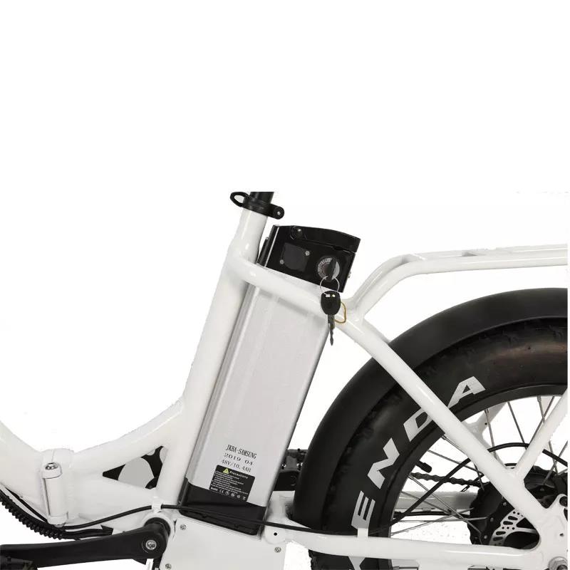 Customized Multi-colored 20 inch Snow Fat Tire Ebike with Down Tube Battery Position