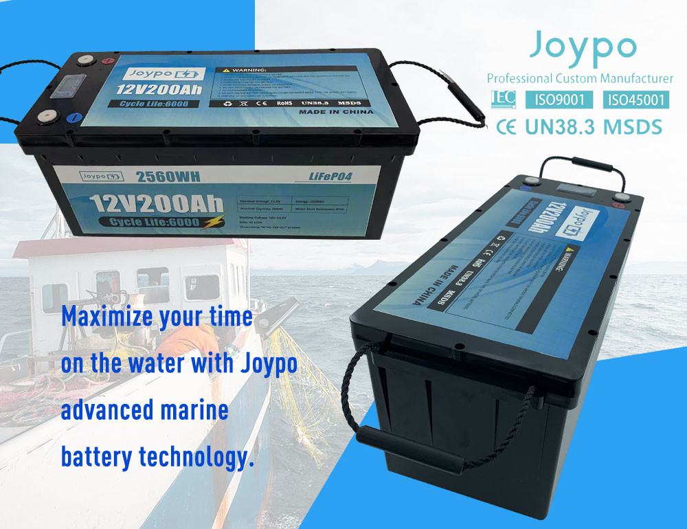 LiFePO4 12 Volt Lithium Ion Marine Battery For Marine Boat Trolling Motor
