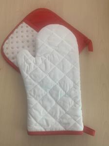 Wholesale Heat Resistant Quilted Pot Holder and Oven Mitts 100% Organic Cotton Kitchen from china suppliers