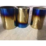 Environment Friendly Stainless Steel Exhaust Pipe PVD Titanium Nitride Coating