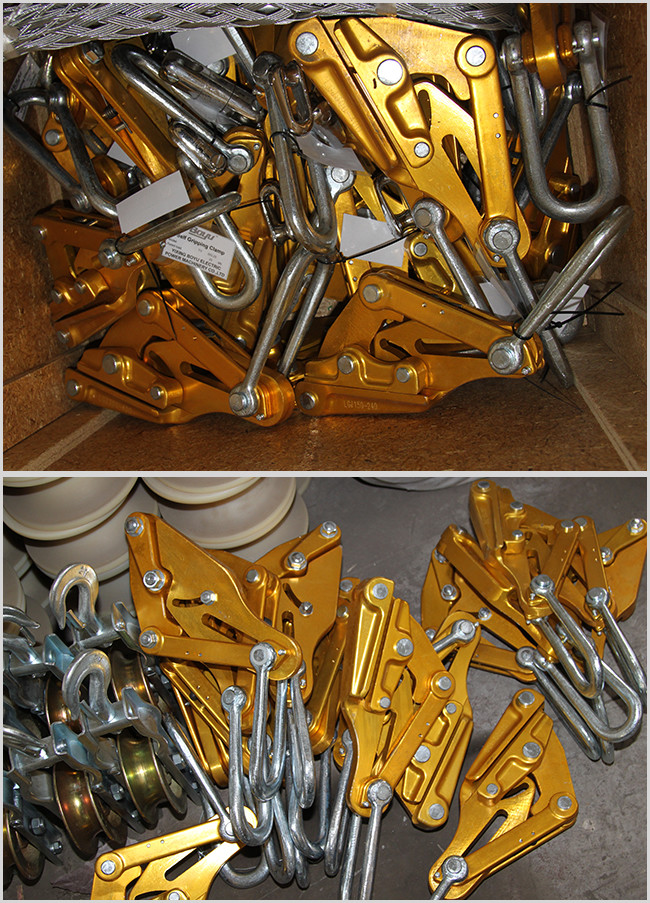 Heavy Duty Come Along Clamps Aluminum Self Gripping Clamps For Conductor