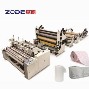Wholesale Toilet Tissue 4ply HMI Kitchen Towel Paper Roll Rewinding Machine PLC from china suppliers