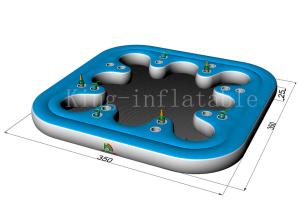 Wholesale Commercial Amusement Cup Hole Inflatable Water Toys Floating Sofa For Adults from china suppliers