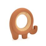 Nursing Silicone Wooden Baby Teether EN71 Pantone Color